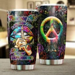 February Girl Hippie Stainless Steel Cup