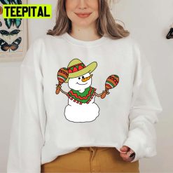 Feliz Navidad Snowman Spanish Christmas Cartoon Unisex Sweatshirt