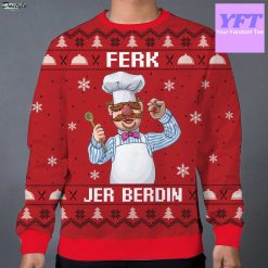 Ferk Jerberdin Chef Swedish Movie 80s 3d Ugly Christmas Sweater