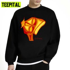 Fire Veintumuia Aesthetic Design Face Art Unisex Sweatshirt