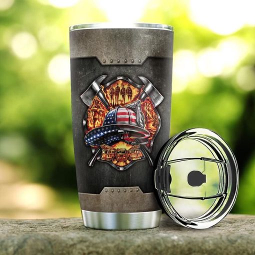 Firefighter Metal Style Stainless Steel Cup