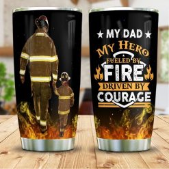 Firefighter My Dad My Hero Stainless Steel Cup