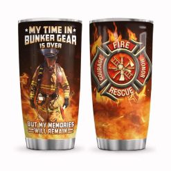 Firefighter My Time In Bunker Stainless Steel Cup