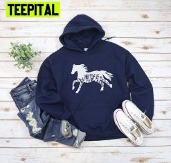 Floral Horse Lover Trending Unisex Hoodie