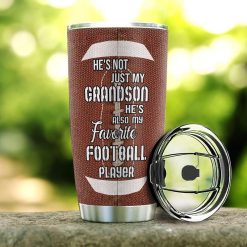 Football To My Grandson Stainless Steel Cup