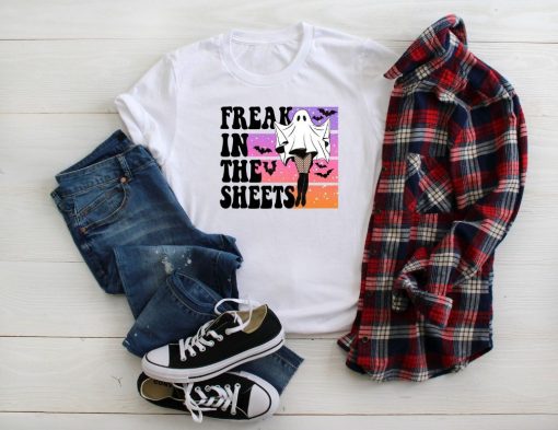 Freak In The Sheets Halloween Boo Shirt