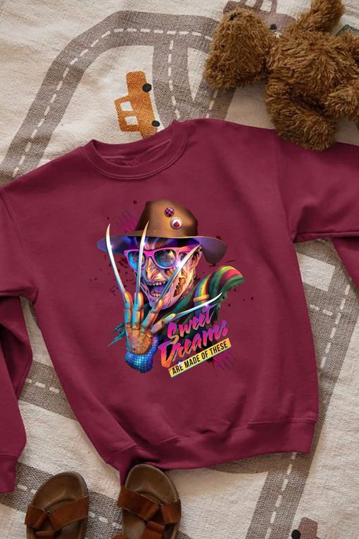 Freddy Krueger Freddy Dreams Nightmare On Elm Street Pumpkin Halloween Unisex Sweatshirt