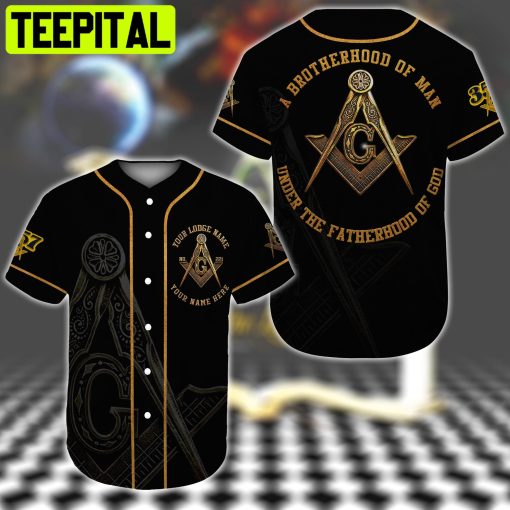 Freemason Hoodie Tshirt Baseball Jacket Custom Logde All Over Printed Trending Baseball Jersey