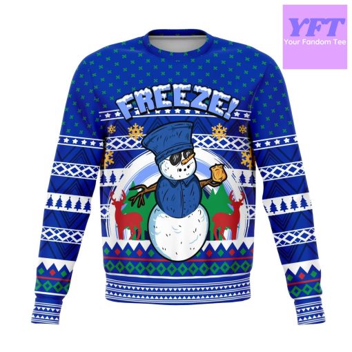 Freeze Iceman Meme Meme 2022 Design 3d Ugly Christmas Sweater