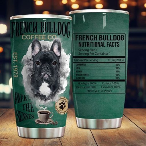 French Bulldog Coffee Stainless Steel Cup