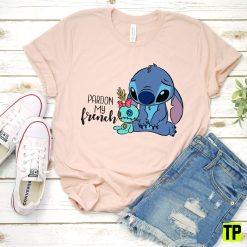 Frenchie Stitch Pardon My French Disney Stitch Disneyland Trip Unisex Shirt