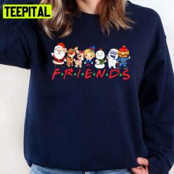 Friends Santa Rudolph Snowman Family Xmas Unisex Sweatshirt