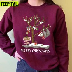 From The Sloth Pole Christmas Design Unisex Sweatshirt