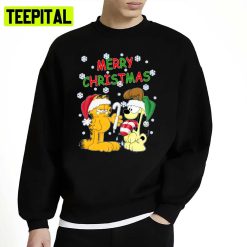 Fun Garfield Cat Design Xmas Christmas Unisex Sweatshirt