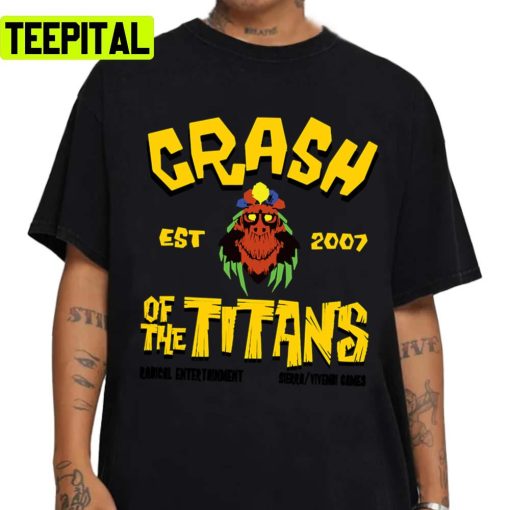 Funny Crash Of The Titans Halloween Graphic Unisex Sweatshirt