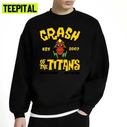 Funny Crash Of The Titans Halloween Graphic Unisex Sweatshirt