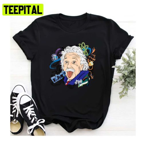 Funny Crazy Scientist Albert Einstein Unisex Sweatshirt