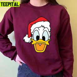 Funny Face Donald Duck Merry Christmas Sleeveless Top Unisex Sweatshirt