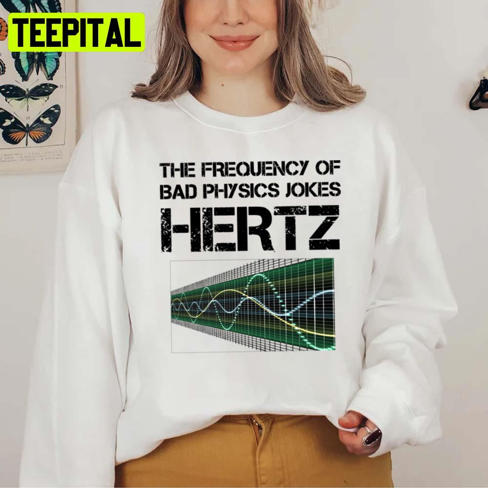  Radiation Wave Frequency Physics Lovers Geek Student Teacher  Long Sleeve T-Shirt : Clothing, Shoes & Jewelry
