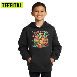 Funny Monster Happy Halloween Illustration Hoodie