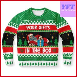 Funny Santa Naughty Santa Humor Eve Adult Gag 3d Ugly Christmas Sweater