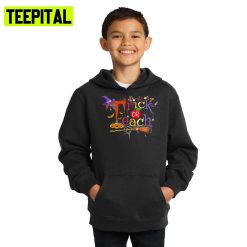 Funny Trick Or Teach Halloween Illustration Hoodie