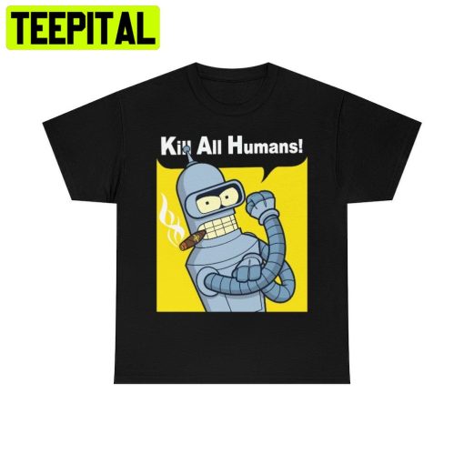 Futurama Save The Planet Kill All Humans Future Sci Fi Cartoon Trending Unisex Shirt