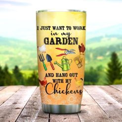 Gardening Sunflower Chickens Stainless Steel Cup