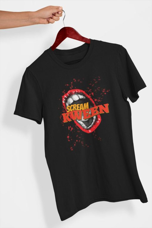 Gay Scream Queen Horror Funny Halloween Shirt