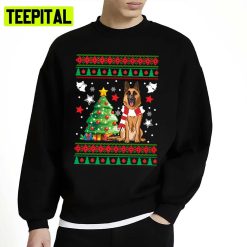 German Shepherd Christmas Knit Pattern Ugly Unisex Sweatshirt