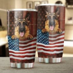 German Shepherd Dog American Stainless Steel Cup