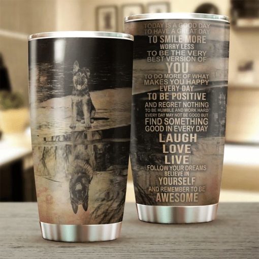 German Shepherd Stainless Steel Cup