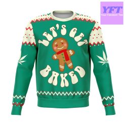 Get Baked Funny Meme 2022 Design 3d Ugly Christmas Sweater