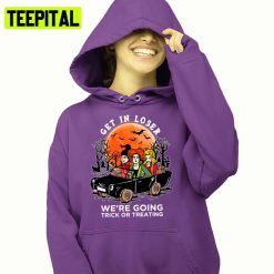 Get In Loser Trick Or Treat Halloween Hocus Pocus Illustration Hoodie