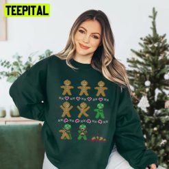 Gingerdead Retro Design Knit Pattern Ugly Unisex Sweatshirt