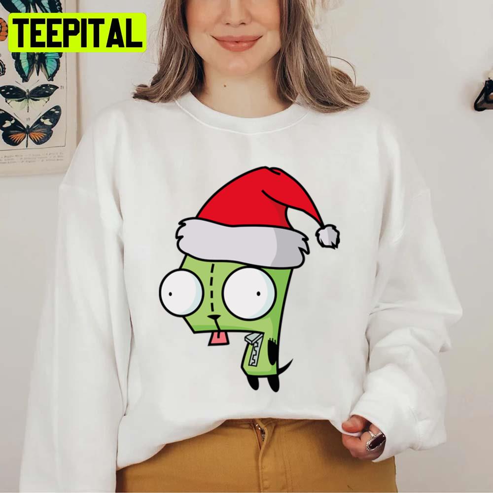 Gir Green Invader Zim Christmas Santa Unisex Sweatshirt
