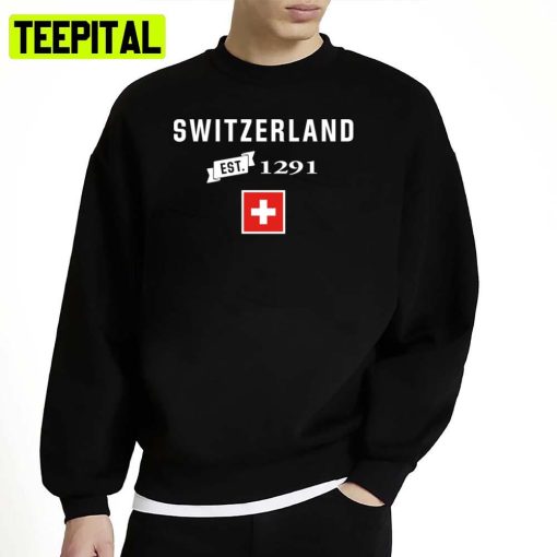 Glag Design Est 1291 Switzerland Design Unisex Sweatshirt