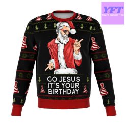 Go Jesus Meme 2022 Design 3d Ugly Christmas Sweater