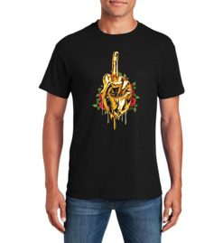 Gold Middle Finger Funny T-Shirt