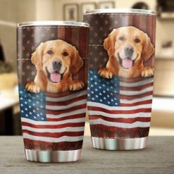 Golden Retriever Dog American Stainless Steel Cup