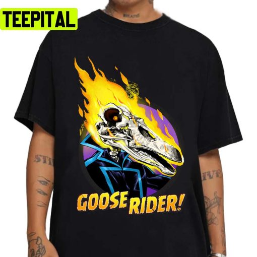 Goose Rider Halloween Illustration Unisex Sweatshirt