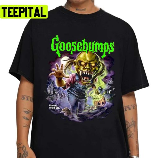 Goosebumps Monster Happy Halloween Illustration Unisex Sweatshirt