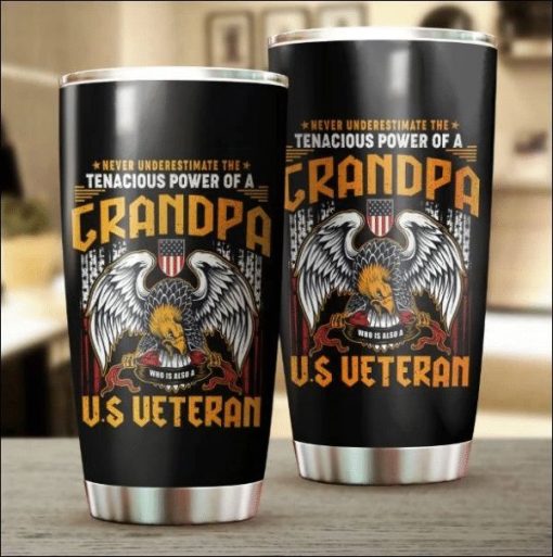 Grandpa US Veteran Stainless Steel Cup