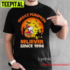 Great Pumpkin Believer Since 1996 Super Cute Pumpkin Snoopy Halloween Trending Unisex Shirt