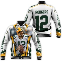 Green Bay Packer Aaron Rodgers Legend 12 Baseball Jacket