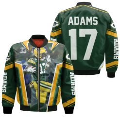 Green Bay Packer Davante Adams Legend 17 Bomber Jacket