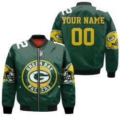 Green Bay Packers Aaron Rodgers 12 3d Personalized Bomber Jacket