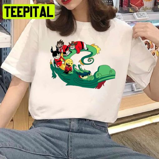 Green Dragon A Xiaolin Showdown Illustration Unisex T-Shirt