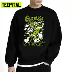 Green Shit Demon Art Grindcore Band Unisex Sweatshirt