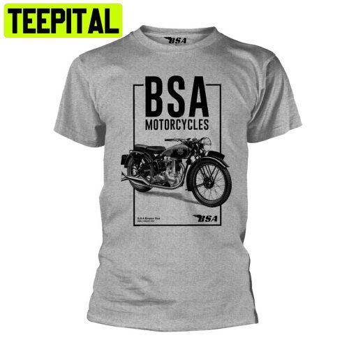 Grey Bsa Motorcycles British Motorbike Trending Unisex Shirt